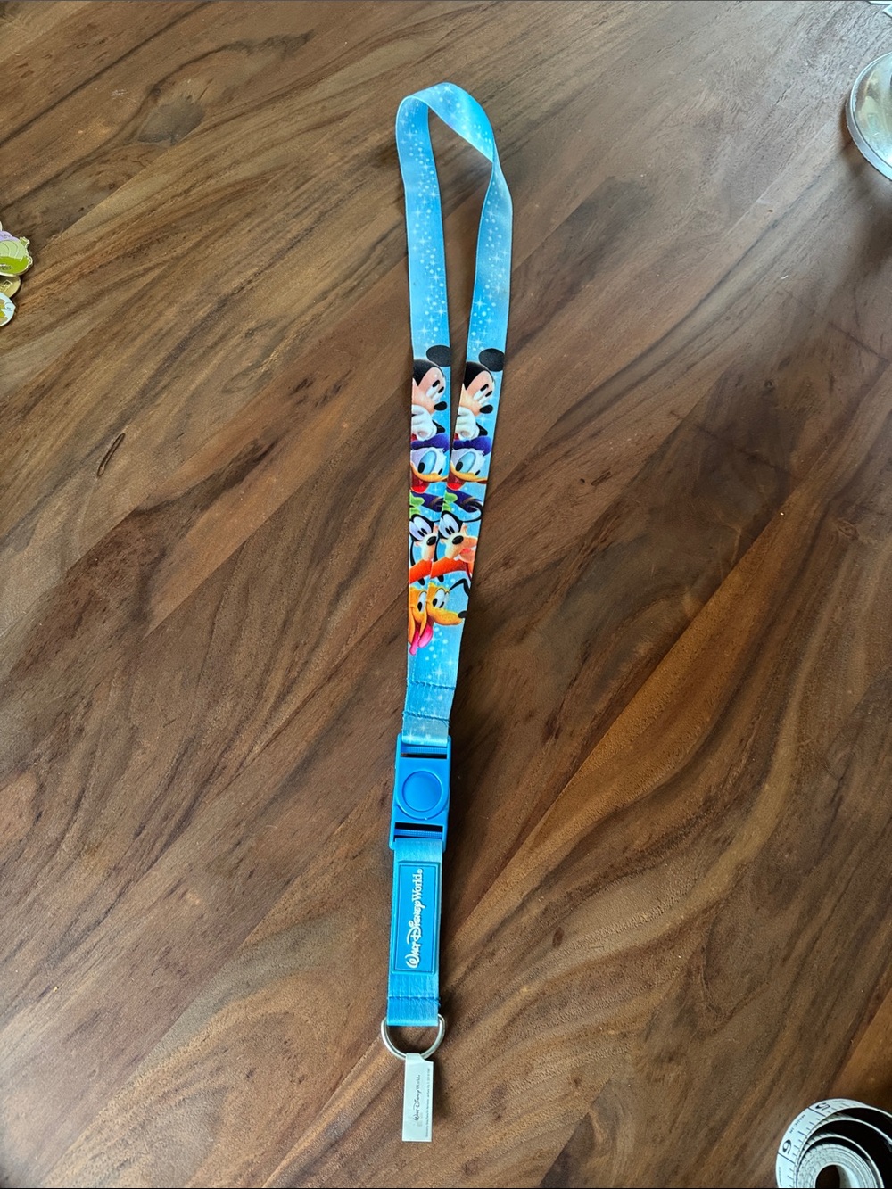 Walt Disney World Blue Character Lanyard with Mickey & Friends.